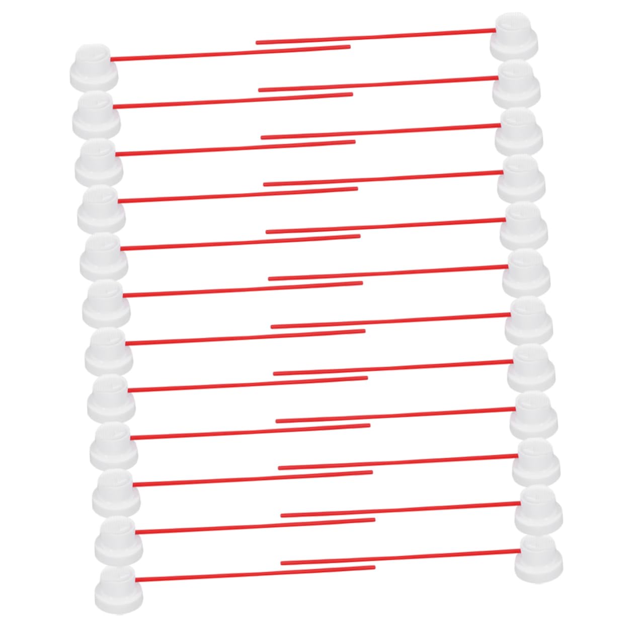 TOYANDONA 24Sets Durable Red Plastic Extension Tubes for Precise Misting Replacement Wand for Sprayers for Automotive Industrial Maintenance