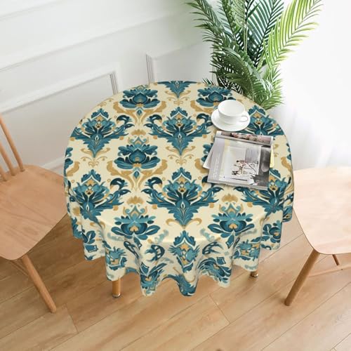 QAZWZML Couverture de pique-nique ronde imprimée Hercules - 152,4 cm - Nappe décorative pour cafés et fêtes