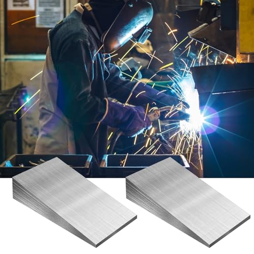 Image of YOUNTHYE 8PCS Metal Wedge Shims Triangle Flange Wedge Steel Wedges for Welding Silver Metal Flange Wedge Pipe Fitting Welding Tool 4.7 x 2.4 x 0.79 inch Steel Wedge Set
