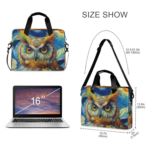 Funda para portátil ALAZA Owl Starry Sky 13-15.6 pulg miniatura 4