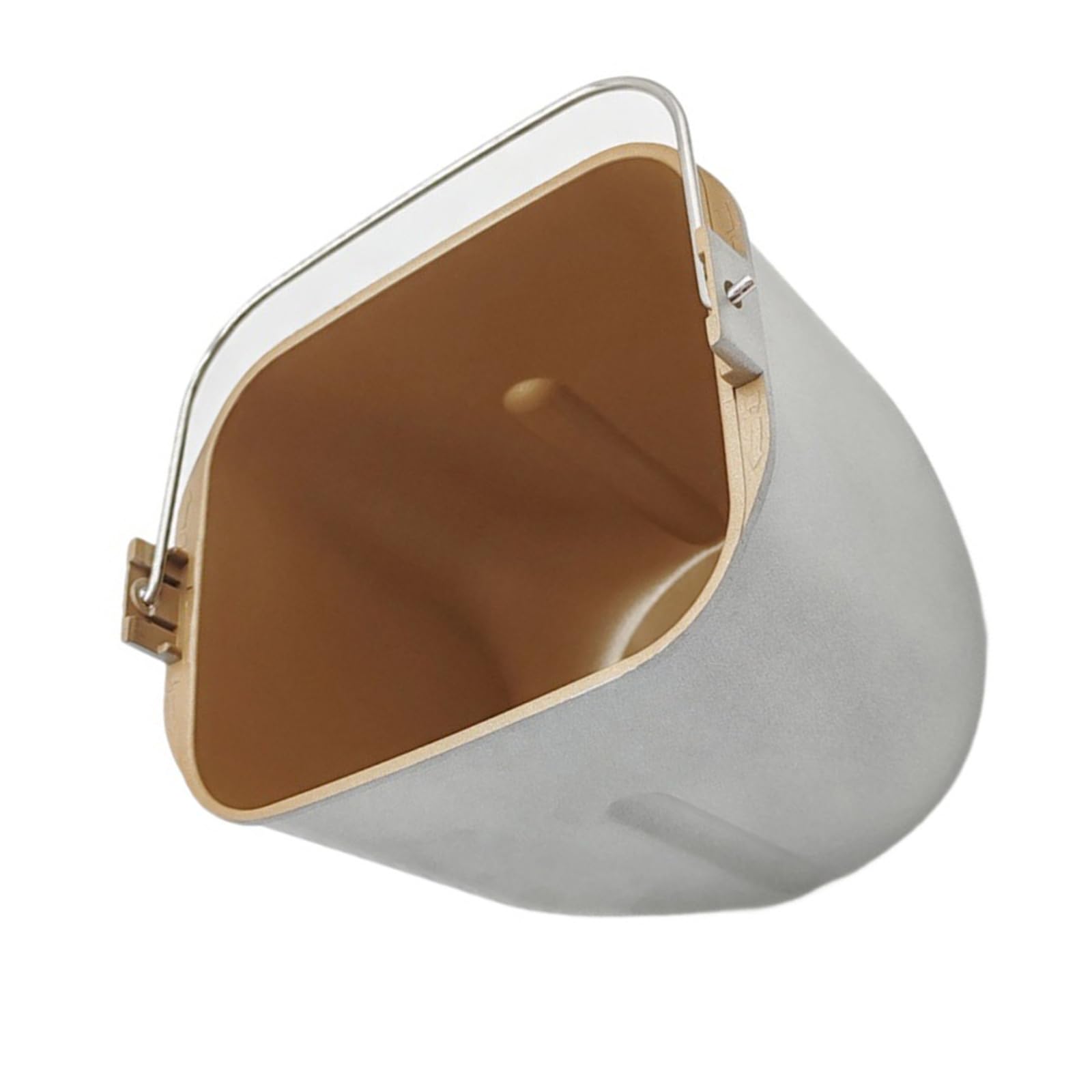 Bread Machine Pan Replacement Bucket for Select Bread Makers Metal Inner Breads Container with Handle and Center Mixing Column for Home Loaf Baking Maker Bucket