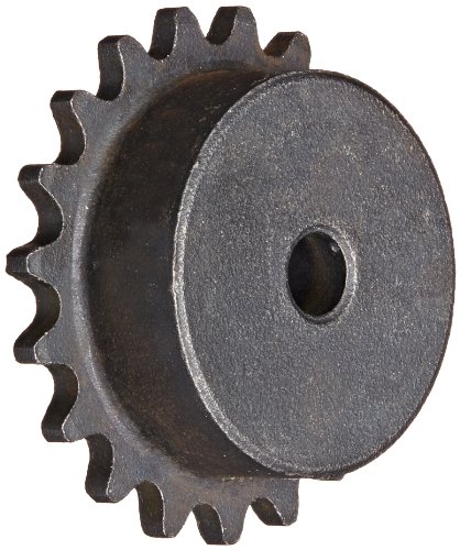 Martin Roller Chain Sprocket, Reboreable, Type B Hub, Single Strand, 25 Chain Size, 0.25