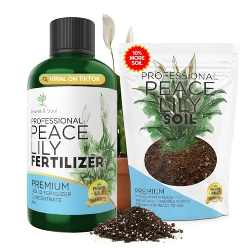 Kit Completo para Cuidado de Spathiphyllum con Fertilizante Líquido