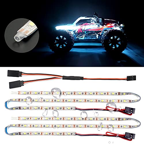 Waterproof LED Light Strips for RC Cars Trucks Airplanes Boats Drones Fixed Wing AR Wing Model...