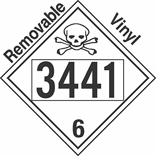 GC Labels-P301c3441, Poisin Toxic Class 6.1 UN3441 Removable Vinyl DOT ...