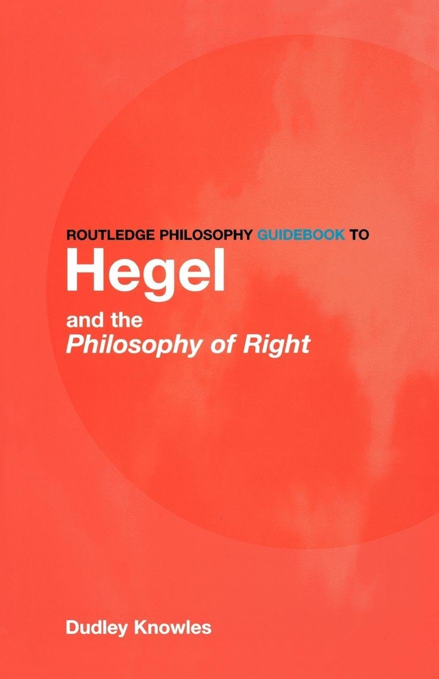 Routledge Philosophy GuideBook to Hegel  by Lord Frederick J.D. Lugard PAPERBACK