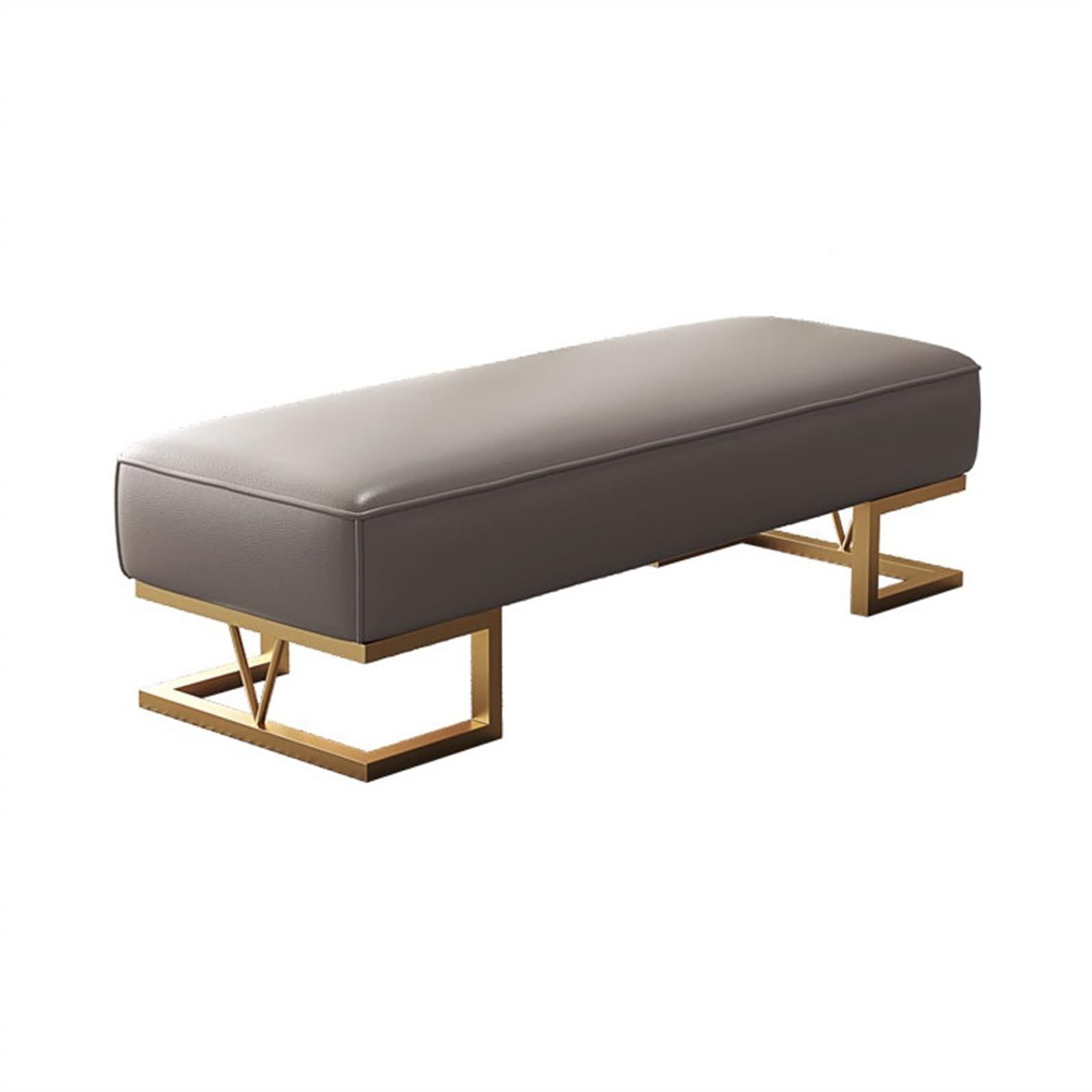 KLGFBDC Modern Gray Bed Bench for Entryway & Living Room Stylish Shoe Storage Stool & Footrest 80x45x42cm Perfect for Bedroom & Checkroom Organization