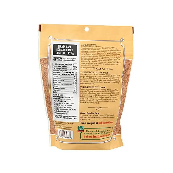 Mahlzeit Leinen-ganzen Bio, 16 oz (453 g) – Bobs Red Mill – Bild 3