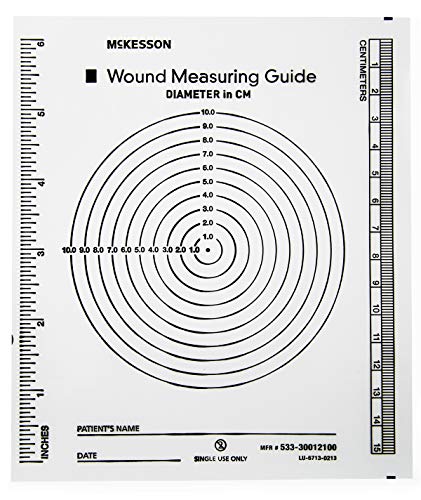 McKesson Brand McKesson Wound Measuring Guide - 533-30012100PK - 100 Each / Pack