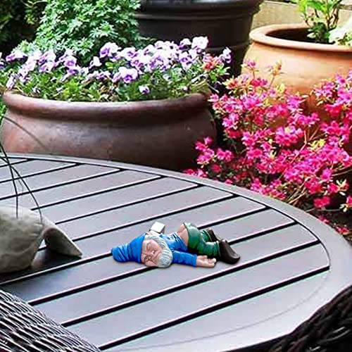 Stronrive Betrunkene Zwerge - Kreative GNOME-Dekorationen für den Garten | Harz betrunken Gartenzwerg Ornament Neuheit Geschenk für Weihnachten Indoor Terrasse Rasen Dekoration – Bild 4