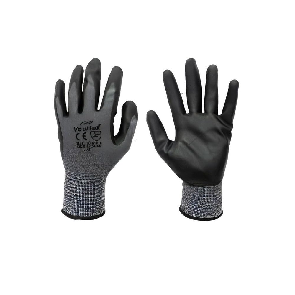 JAF Nitrile Foam Coated Gloves - Grey