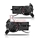 Rxmotor 2007-2011 Chevrolet Aveo Chevy 4dr Sedan GM2592164, GM2593164 Driver & Passenger Side Fog Light + Wiring Kit + Brezel Cover (Black)