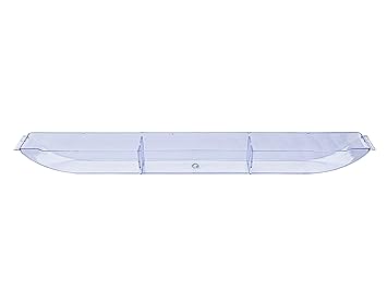 Kitchen Chimney Oil Collector Baffle Filter Long Tray 24.5 inch (62cm, Clear), Only for 75cm Chimneys, Chimney Oil Grease Collector Container, Chimney Replacement Spare Parts Accessories