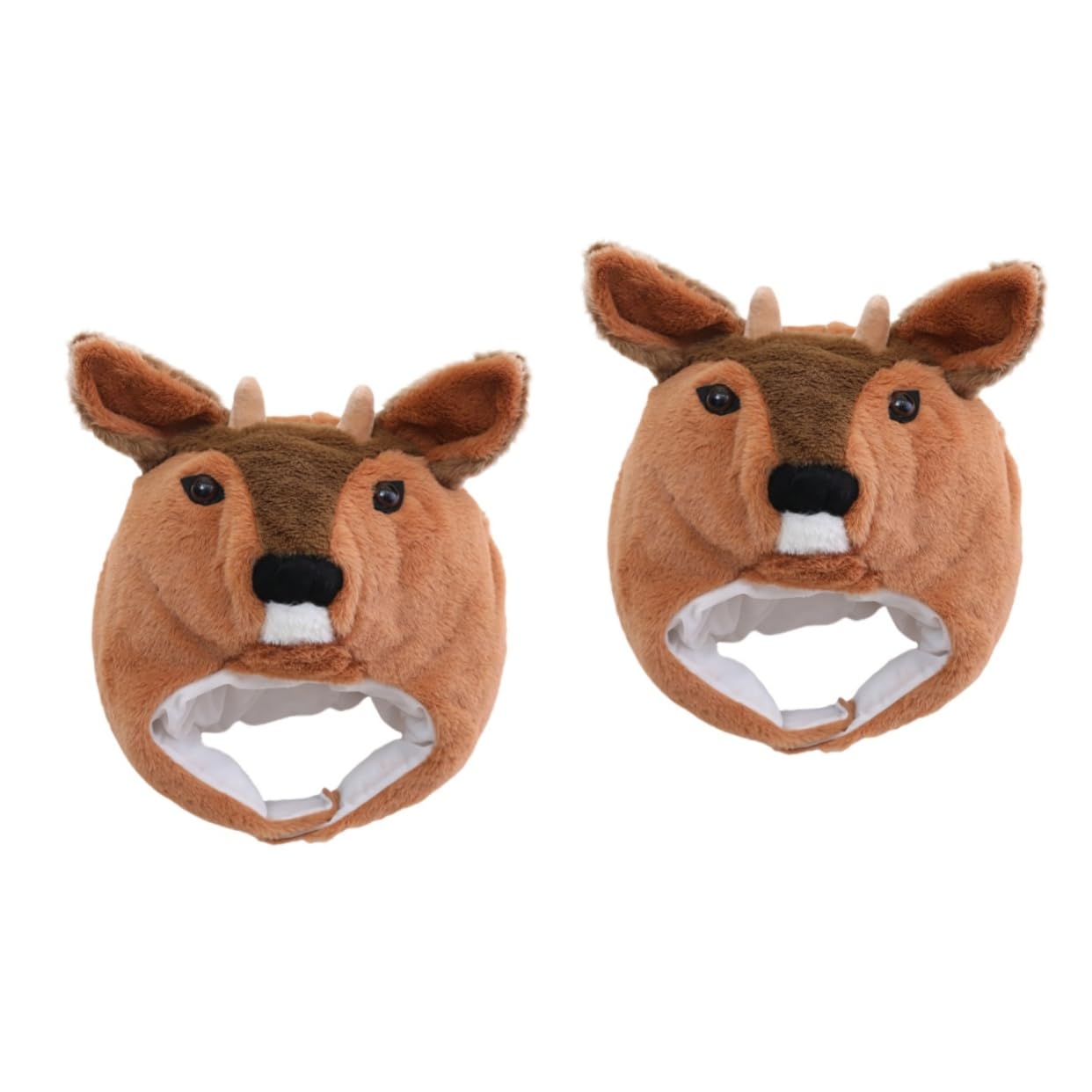 Toyvian 2pezzi Cappello Plush Forma Di Cervo Roe Per Adulti Accessorio Divertente Per Costumi e Feste Per Foto e Celebrazioni Con Amici e Famiglia