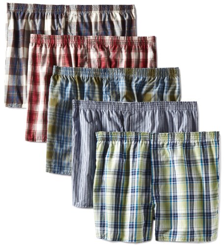 Fruit of the Loom Men's 5P590L Assorted Low-Rise Boxer ()(Pack of 5)