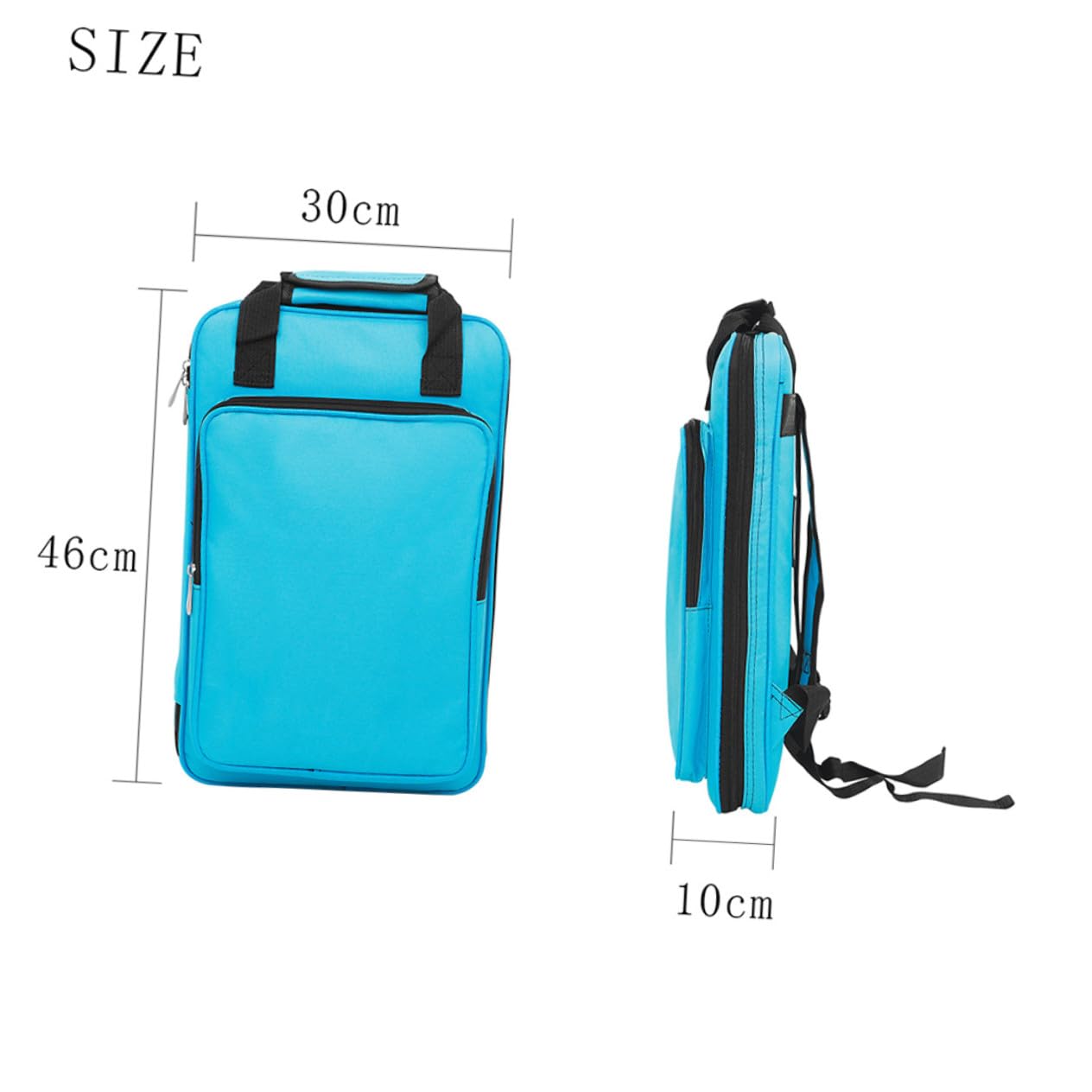 GALPADA Borsa Tracolla e Manici Bacchette Batteria Oxford Blu per e Comoda da Trasportare, Sacchetto di Conservazione per Percussioni