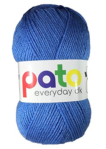 Packs of 5 Pato Dk Double Knitting Yarn 5x100g (5x100g Saxe 991)