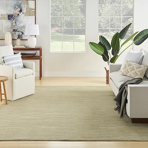 Nourison Essentials Indoor/Outdoor Green Gold 6' x 9' Area Rug, Easy Cleaning, Non Shedding, Bed Room, Living Room, Dining Room, Backyard, Deck, Patio (6x9) - Image 3