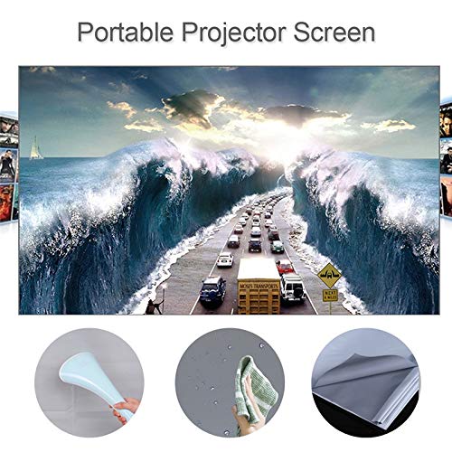 Pantalla de proyección plegable de 60 a 100 pulgadas 16:9 sin marco miniatura 4