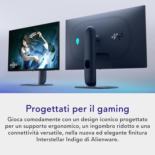 27 Monitor Gaming - AW2725D, QHD (2560x1440), 280Hz, QD OLED, 0.03ms, NVIDIA G-SYNC Compatible, AMD FreeSync Premium Pro, HDR True Black 400, USB-C, DisplayPort, 2 HDMI, 3 Anni di Garanzia - Monitor - Immagine 3