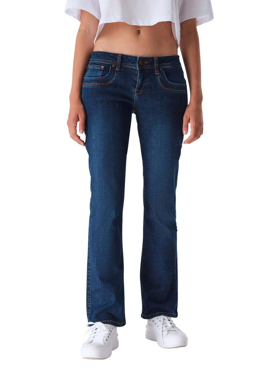 LTB Jeans Damen Stretch Valerie Bootcut Fit Jeanshose Hose Denim Tiefer Bund Blau 24 25 26 27 28 29 30 31 32 33 34