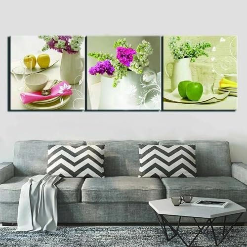 Gâteau aux fruits affiches impressions pour mur de cuisine et salle à manger