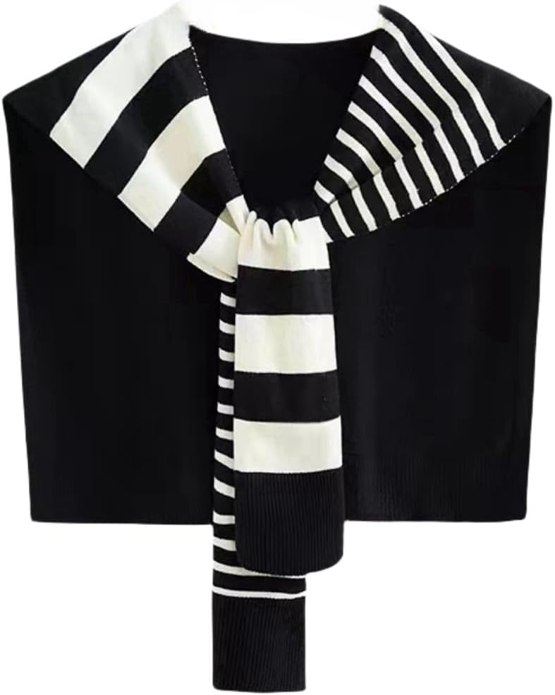 Sweater Shawl Wraps for Women Sweater Knitted Knotted Shawls Travel Casual Scarf Cape Shoulder Tops Fashion Wrap