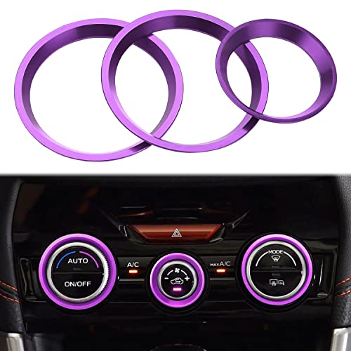 for Subaru AC Climate Control Knob Outer Ring Covers Volume Control Switch Trim for Subaru Forester 2019-2022 Crosstrek 2018-2022 Impreza 2017-2022 Interior Conditioning Accessories (Purple 3 Pcs) for Subaru AC Climate Control Knob Outer Ring Covers Volume Control Switch Trim for Subaru Forester 2019-2022 Crosstrek 2018-2022 Impreza 2017-2022 Interior Conditioning Accessories (Purple 3 Pcs)