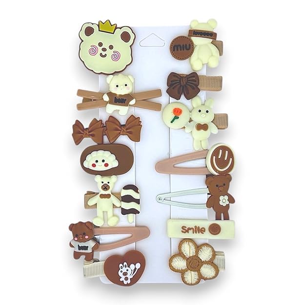 STROWBERRY Rainbow Designer Hair Clips Stylish Lightweight Silicon Non-Slip Durable Hairpins For Kid Girls and Women