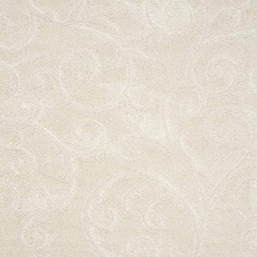 Image of Handwoven Microfibre 3D Rug for Living Room (Ivory & Ivory, 3 X 5 Feet, Microfibre)