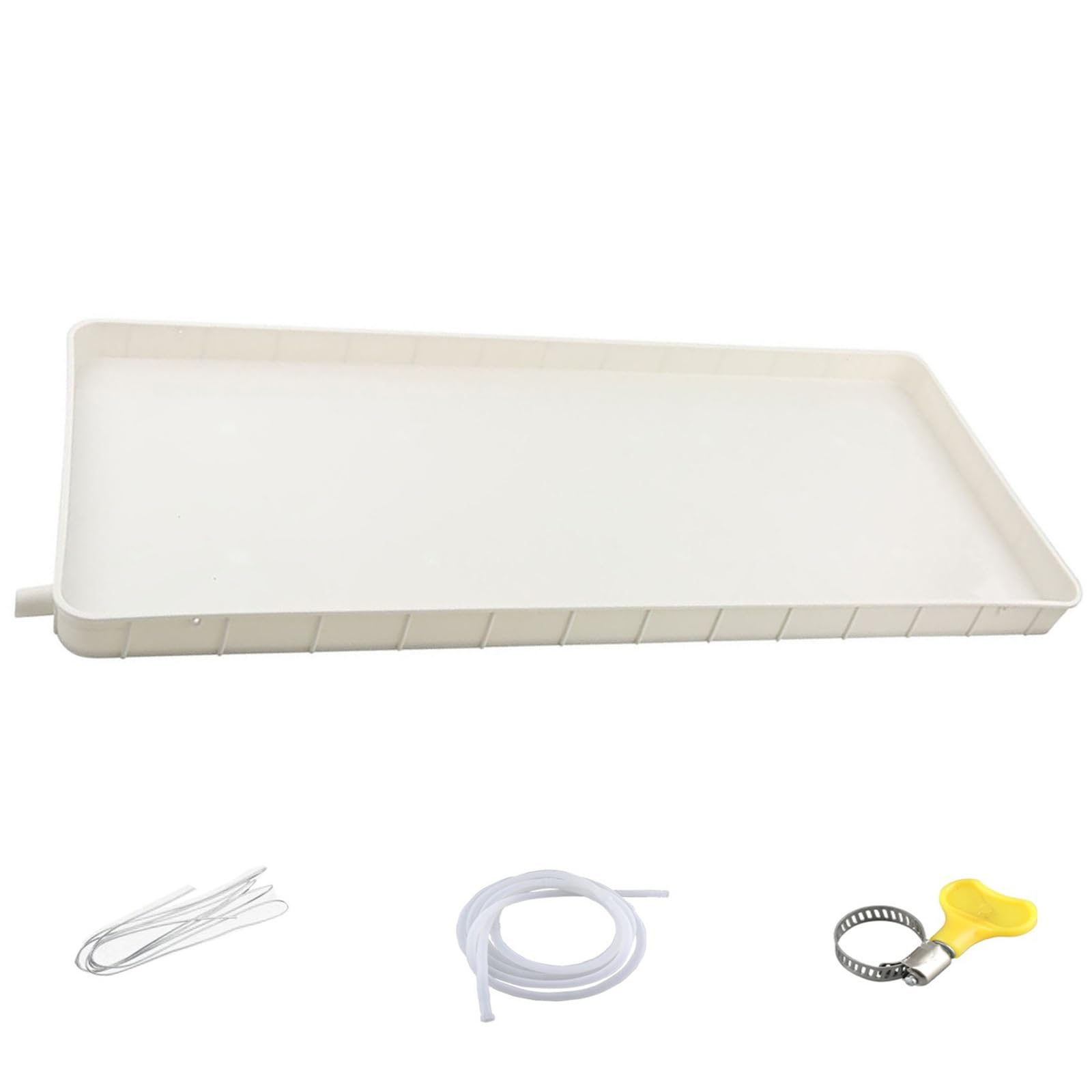 FLYIODFCXV air conditioning drip tray, Grid Design, with Drain Kit, Easy Installation, Suitable for Most Indoor and Outdoor Air Conditioning Units(Small)