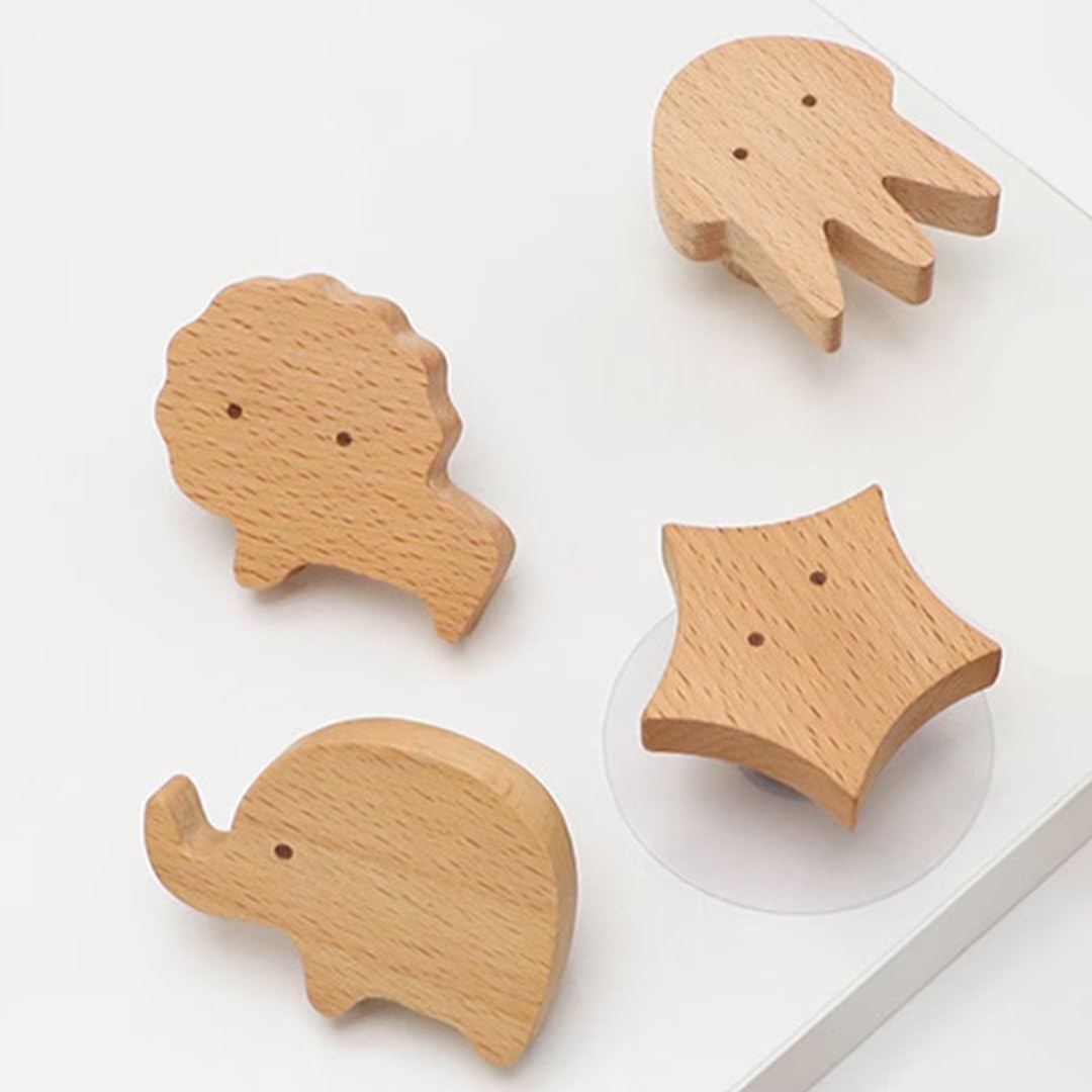 Set di 15 pomelli in legno naturale per armadietti, cassetti, armadi, bagno, guardaroba, mobili e decorazioni per la casa