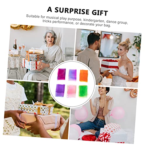 6Pcs Colorful Performance Scarves Dual Color Play Scarves for Children Juggling Props for Dance and Educational Activities Random Color4