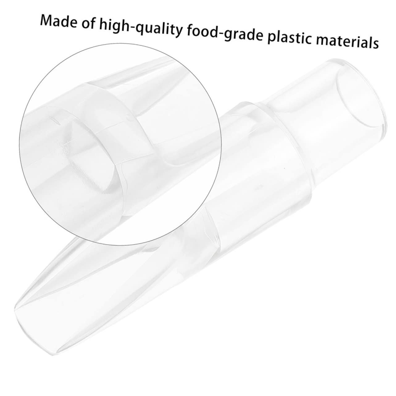 ibasenice 5pièces Saxophone Soprano Transparent Bec Exquis Pour Débutants Accessoire De Remplacement Compatible Avec Saxophones Soprano Et Alto