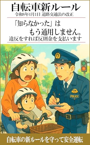 自転車新ルール「知らなかった」はもう通用しません: 違反をすれば反則金を支払います 自転車の新ルールを守って安全運転