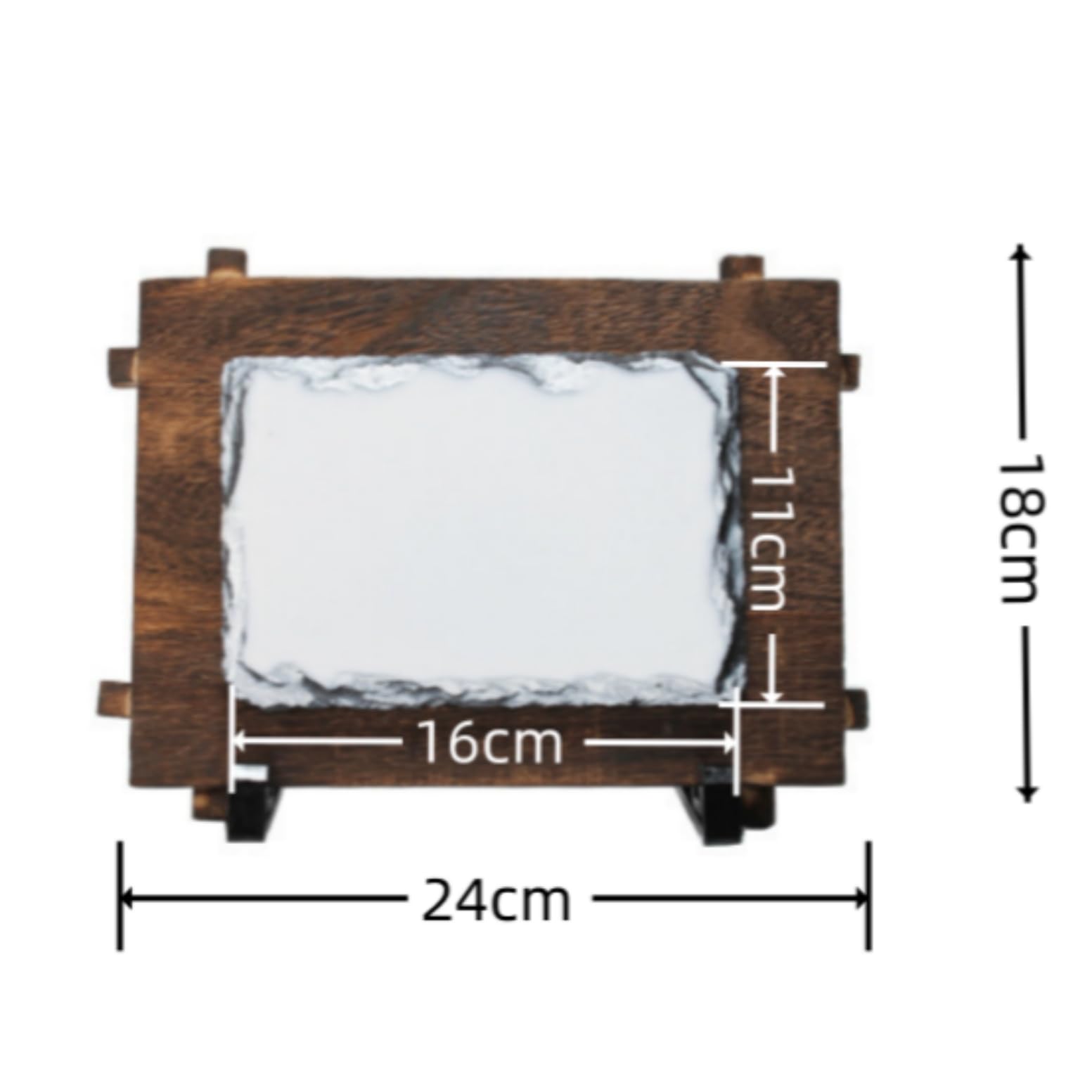 Ardoise Personnalisable AptoFun - 20x20 Cm, Impression UV De Ta Photo Et Texte - Cadre Ardoise, Idéal Cadeau Déco Bureau Ou Maison