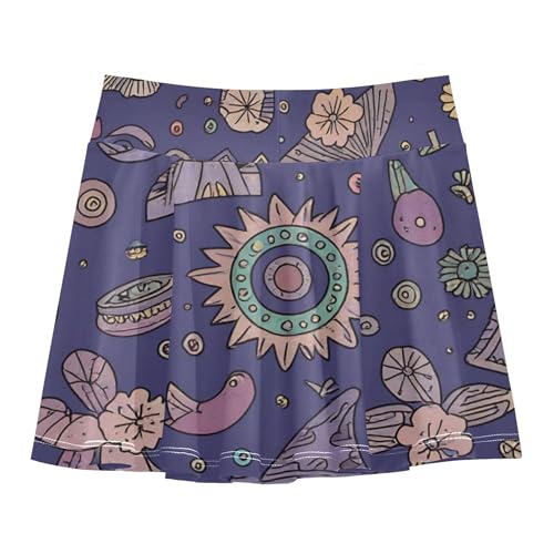 Girl Athletic Skort with Built-in Shorts Flowy Golf Skirts for Little Girls Cheer Skirts with Pockets2