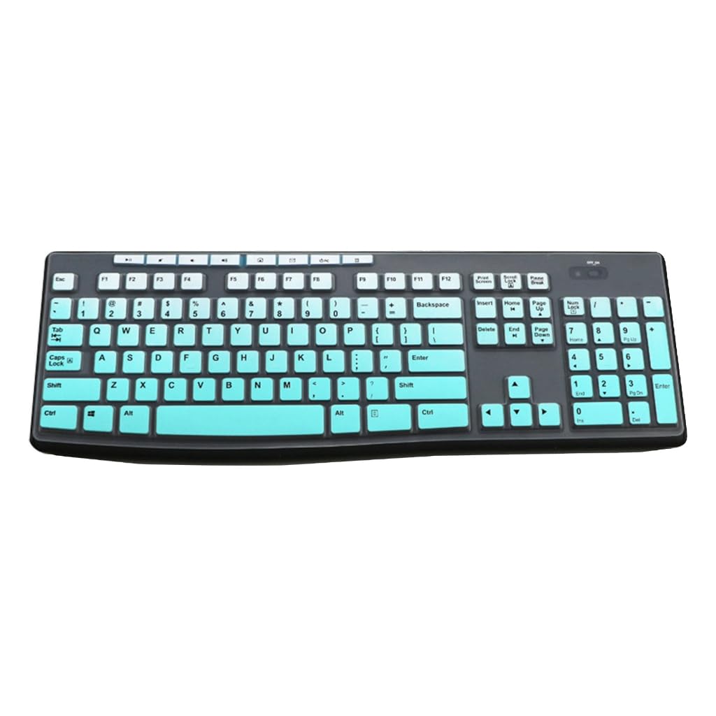 Gmbylby Gradient Mint M Silicone Keyboard Protector Skin For K200 K260 K270 K275 Laptop Film Durability And Washable Sleeve
