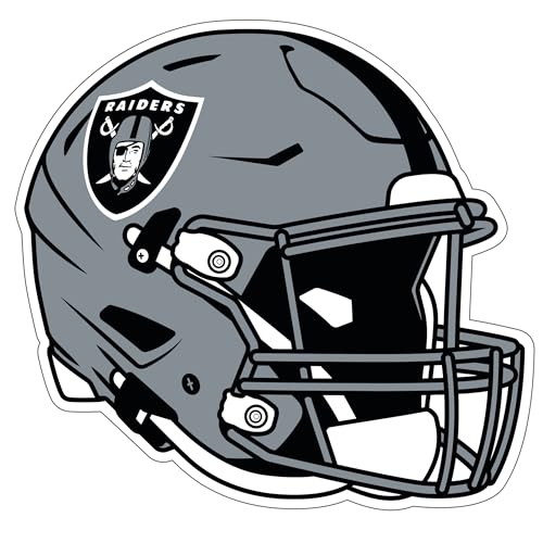 Siskiyou Sports NFL Las Vegas Raiders Helmet Auto Decal, Team Colors, One Size