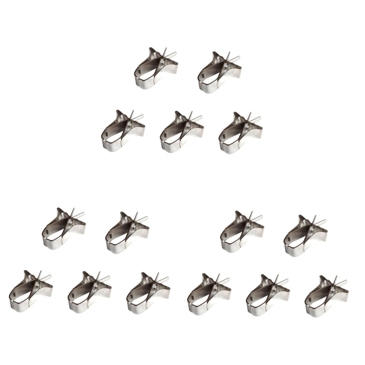 BESPORTBLE 15pezzi Supporti Per Uccelli Inossidabile Da Mangiatoie Per Frutta e Verdura Facili Da Installare Accessori Per Pappagalli e Piccoli Uccelli Resistente e Durevole