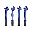 QNJL-Multi Purpose Universal Bike & Cycle Gear Chain Cleaning Brush with Soft & Long Bristles Ideal for Quick Motorcycle Bicycle Crankset Cleaner Washer Tool Pack of 4 (Blue) gallery image
