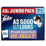 FELIX As Good As it Looks Senior 7+ Mixed in Jelly Wet Cat Food 40x100g - Image 1