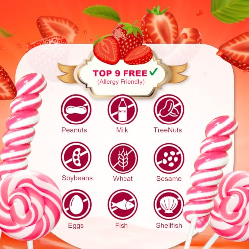 Pink White Lollipops Candy Suckers Twist & Swirl 32 Ct For Party Favors - image 3