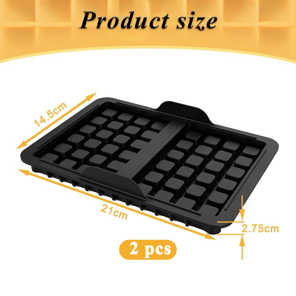 2 Stampi In Silicone Per Waffle, Accessori Per Ninja Dual Airfryer AF400EU E AF300EU, Per Friggitrice Ad Aria