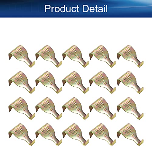 Image of Solid Moulding Picture Hooks Hangers Rail Hanging Hook Color Zinc-Plated 54mmx29mm Bronze 20pcs
