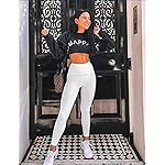 FuelMeFoot Leggings Damen High Waist Blickdicht Leggins mit Bauchkontrolle Slim Fit Angenehm Weiche Elastische Sportleggings. – Bild 3