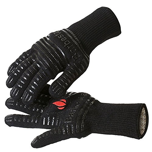 Barbestar Extreme Heat Resistant Gloves for Grilling Cooking, 14