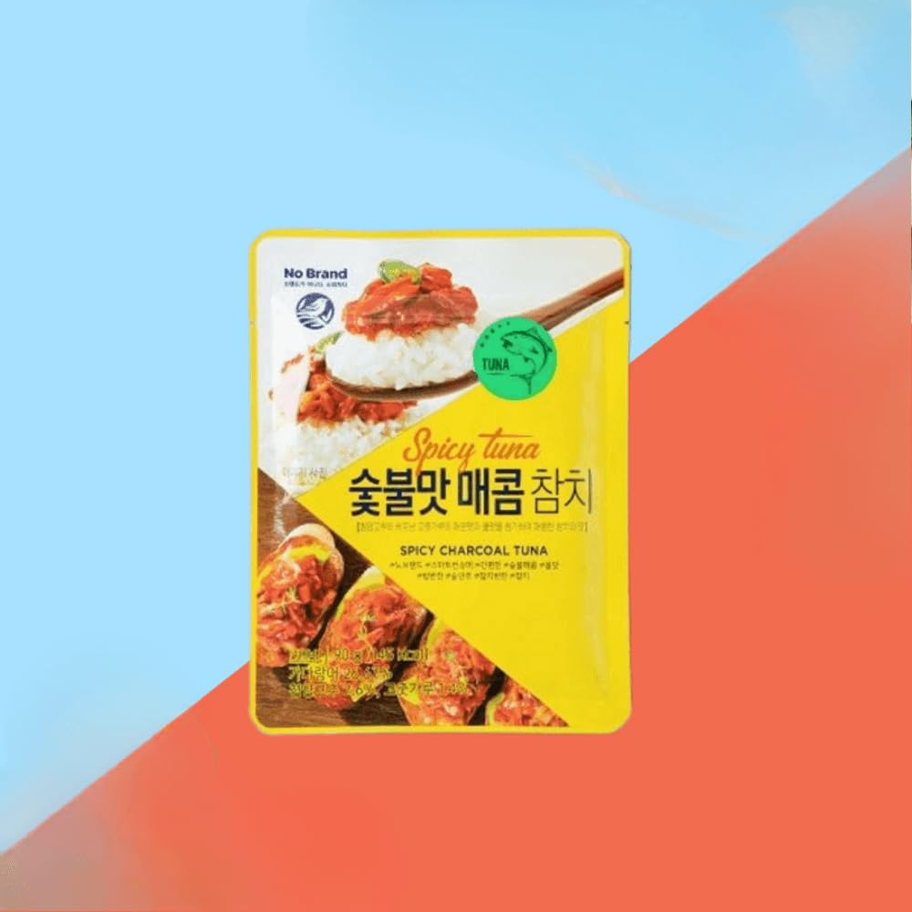 LENITH Spicy Seasoned Charcoal Tuna Chilli Tuna Pouch Protein Every Pouch/Product of Korea Pack of 1