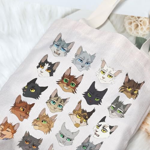 Bolsa Tote de Lona para Fans de Novelas de Gatos miniatura 5