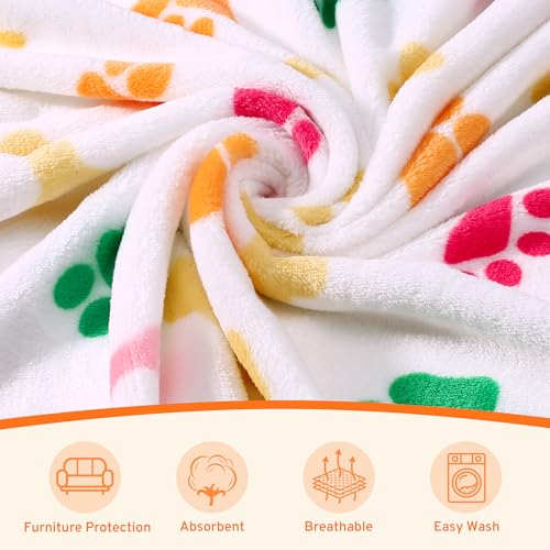 HezzLuv 3 Hundedecken, waschbare, weiche Fleece-Decken für Hunde und Katzen, atmungsaktiv, für Sofa, Betten und Autositze, 52 x 76 cm